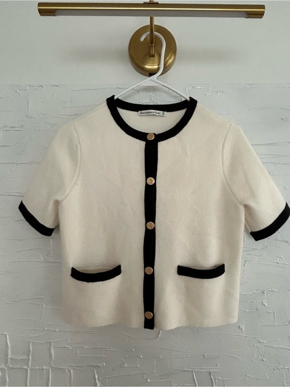 Abercrombie Short Sleeve Button Down Sweater